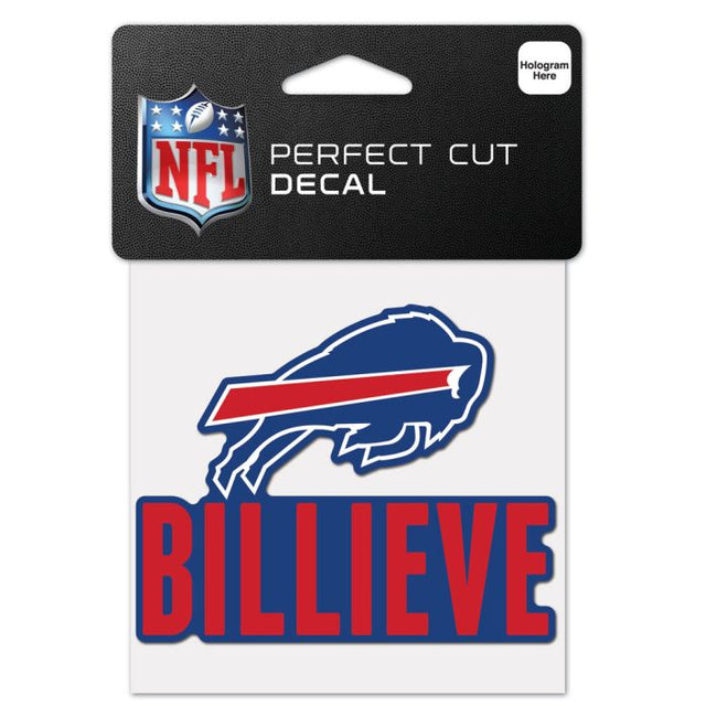 Buffalo Bills Slogan Perfect Cut Color Decal 4" x 4"