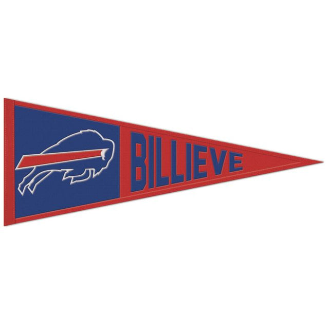 Banderín de lana con el eslogan de los Buffalo Bills, 13" x 32"