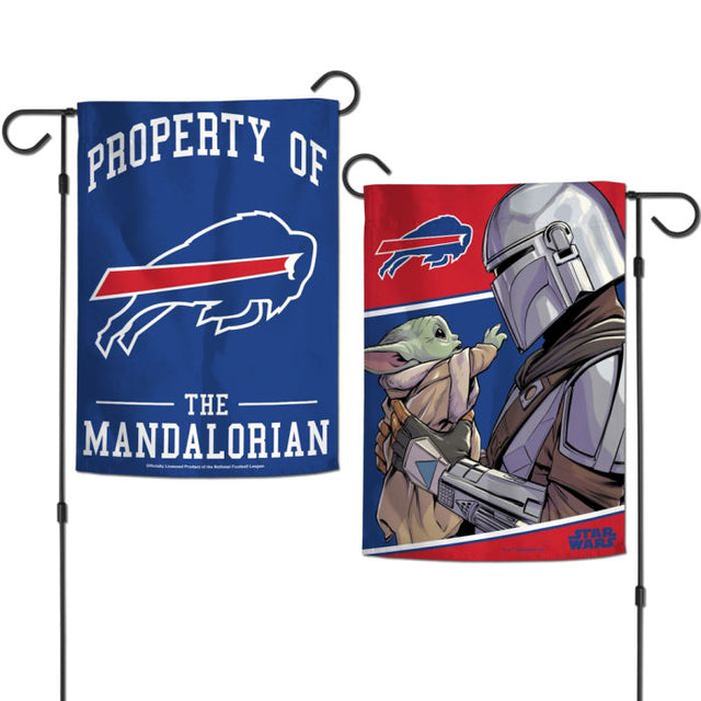 Buffalo Bills / Star Wars Mandalorian Garden Flags 2 sided 12.5" x 18"