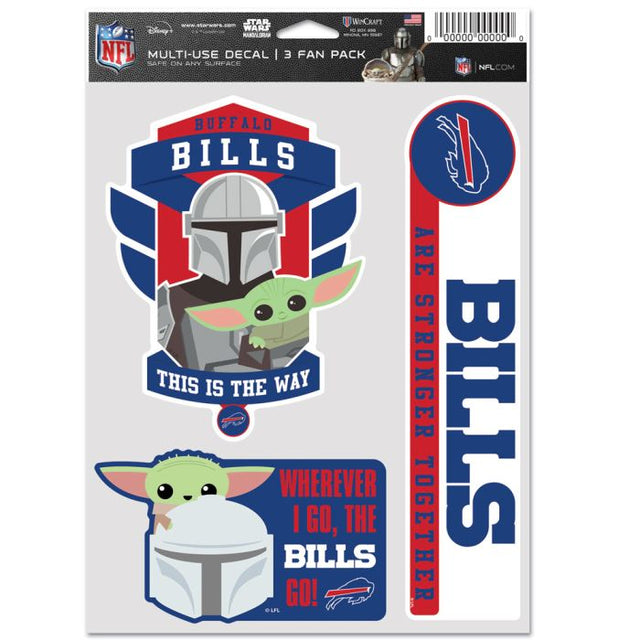 Buffalo Bills / Star Wars Mandalorian Multi Use 3 Fan Pack