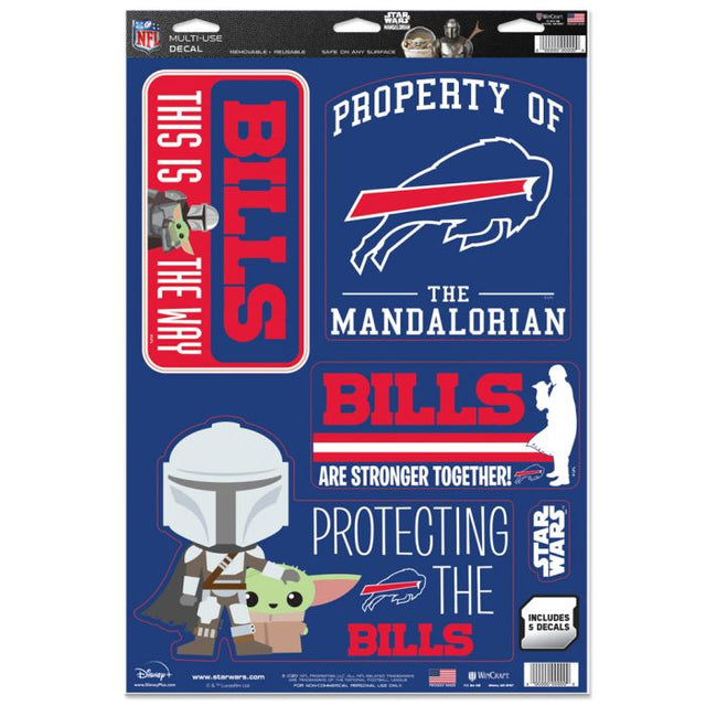 Buffalo Bills / Star Wars Mandalorian Multi-Use Decal 11" x 17"