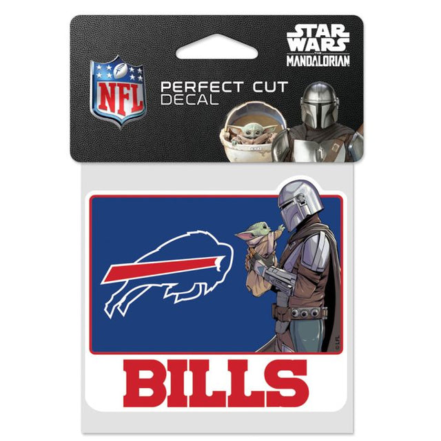 Buffalo Bills / Star Wars Mandalorian Perfect Cut Color Decal 4" x 4"