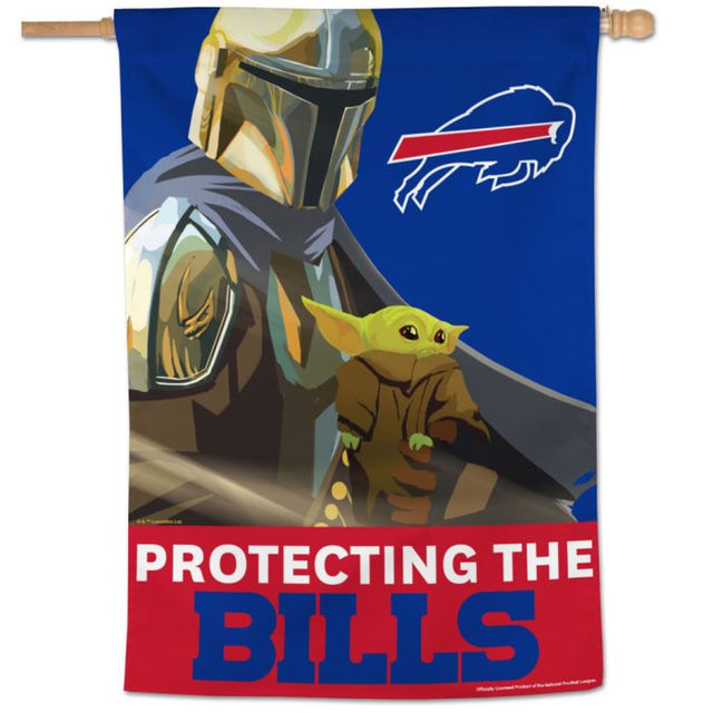 Buffalo Bills / Star Wars Mandalorian Vertical Flag 28" x 40"