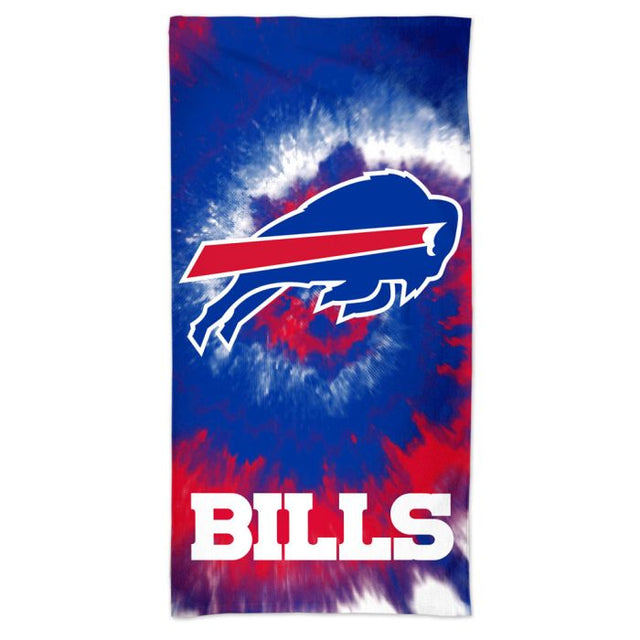 Toalla de playa Spectra con teñido anudado de Buffalo Bills de 30" x 60"