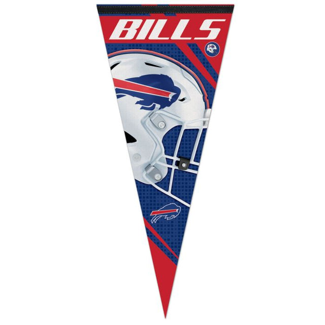 Banderín premium de rayas verticales de Buffalo Bills de 17" x 40"