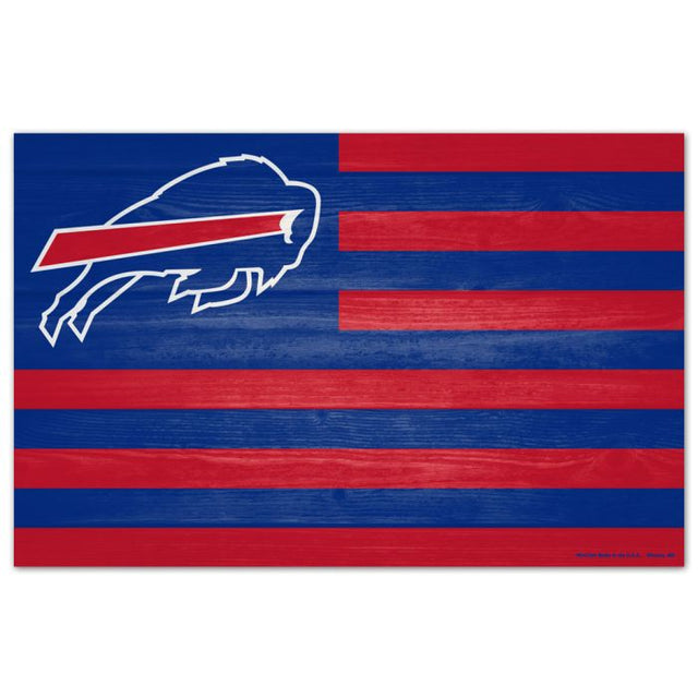 Buffalo Bills Wood Sign 11" x 17" 1/4" thick