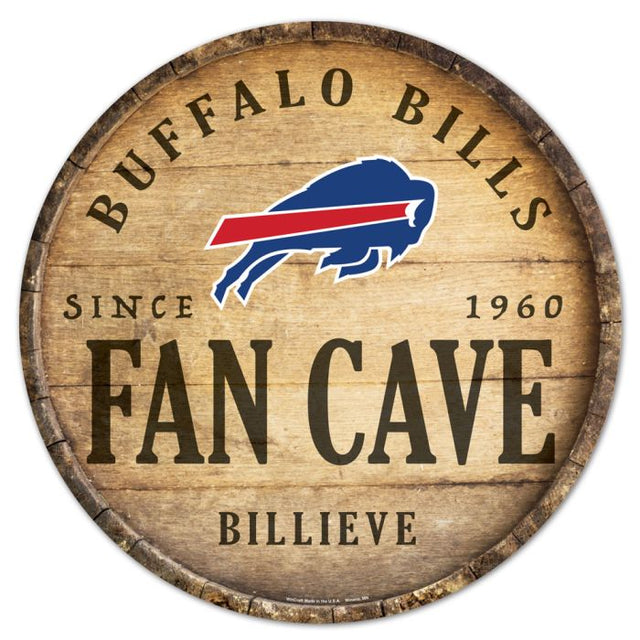 Buffalo Bills Wood Sign 14" Rnd