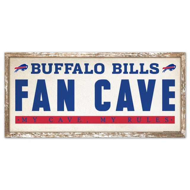 Buffalo Bills Wood Sign 8" x 17"