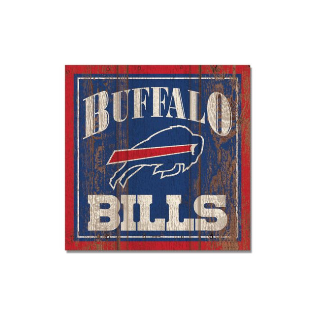 Buffalo Bills Wooden Magnet 3" X 3"