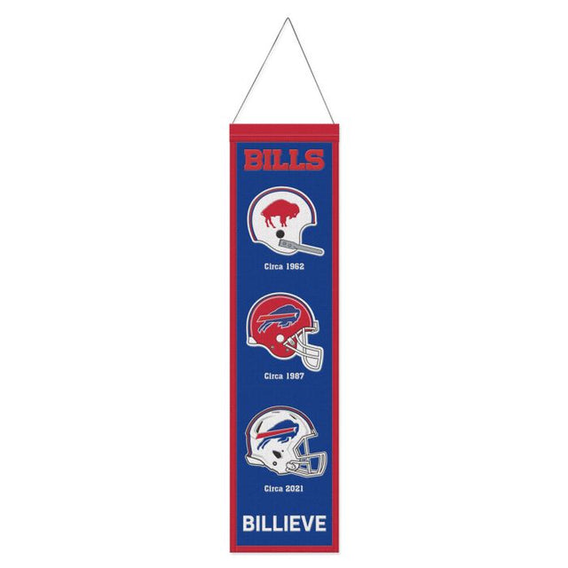 Bandera de lana de los Buffalo Bills de 20 x 81 cm