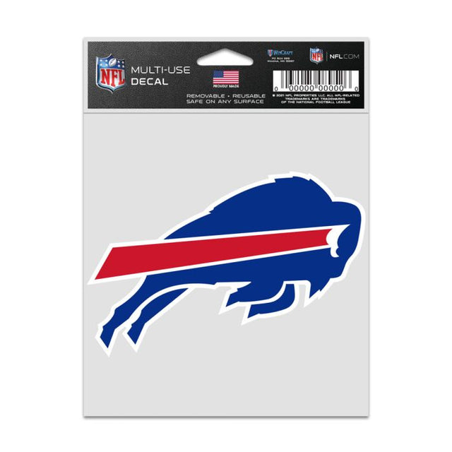 Calcomanías para fanáticos con el logotipo de Buffalo Bills de 3,75" x 5"