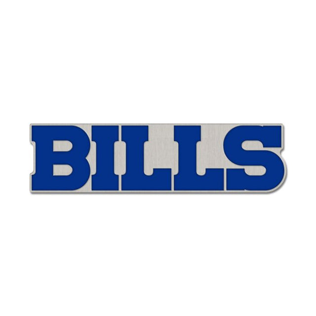 Tarjeta de joyería con pin esmaltado de colección con la marca denominativa de Buffalo Bills