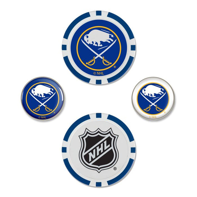 Juego de cuatro marcadores de pelota Buffalo Sabres