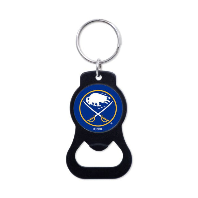 Buffalo Sabres Black Bottle Opener Key Ring