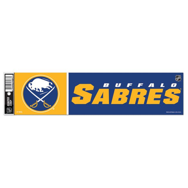 Tira de parachoques de Buffalo Sabres de 3" x 12"