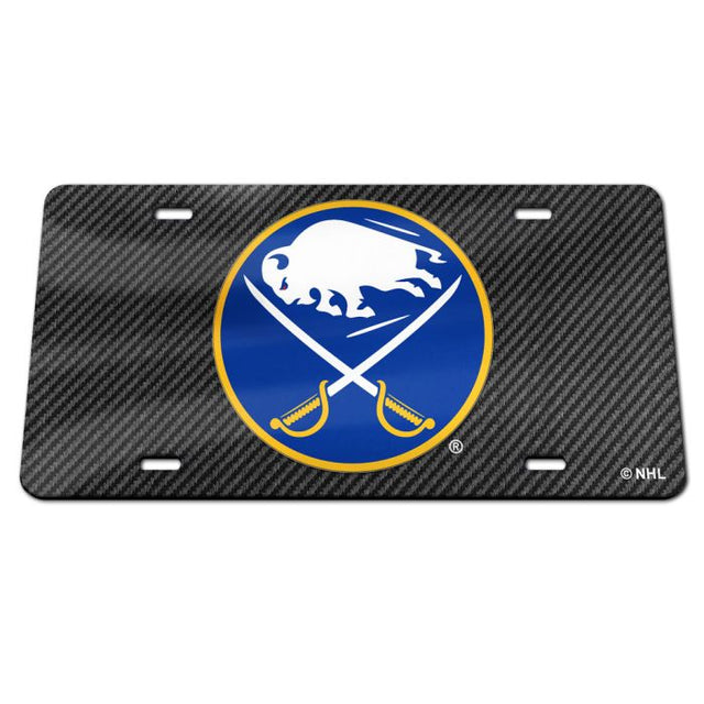 Matrícula acrílica especial de Buffalo Sabres CARBON