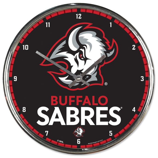 Buffalo Sabres Chrome Clock