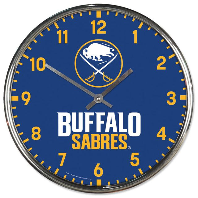 Reloj cromado Buffalo Sabres