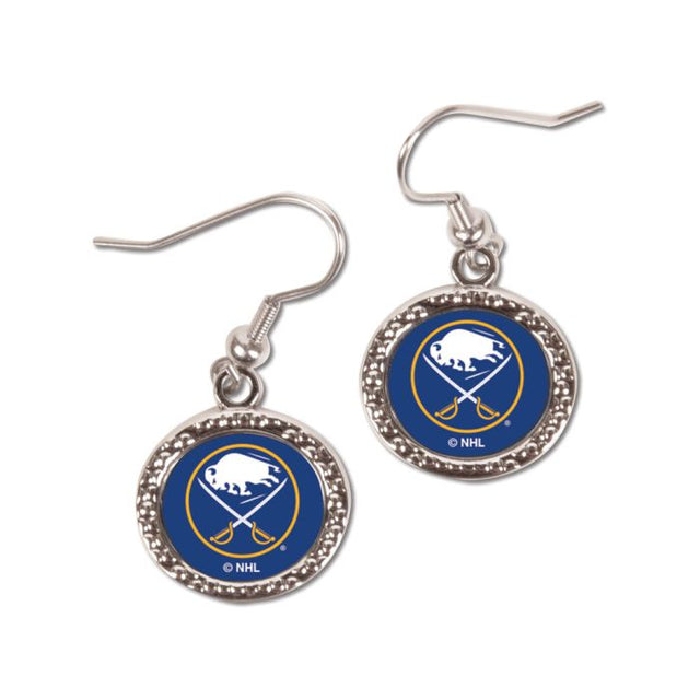 Buffalo Sabres Earrings Jewelry Carded Round