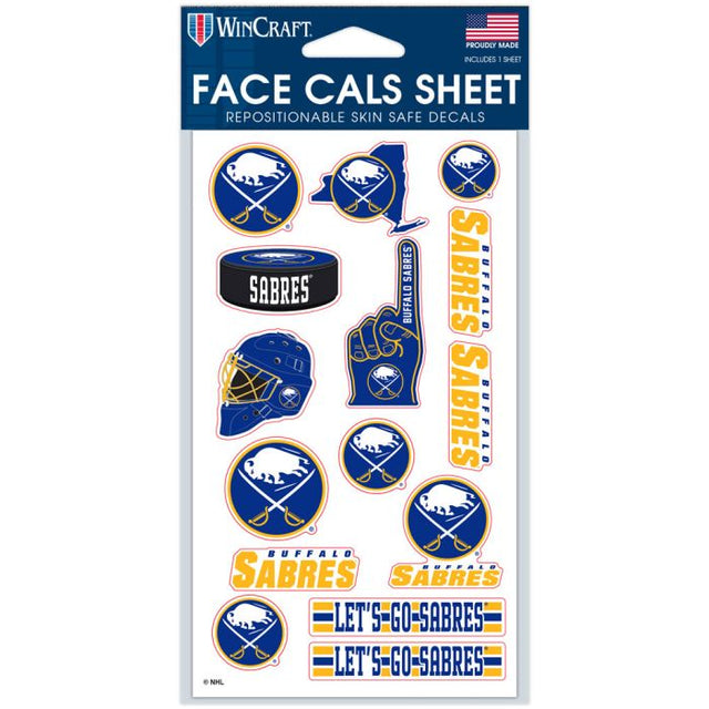 Buffalo Sabres Face Cals 4" x 7"