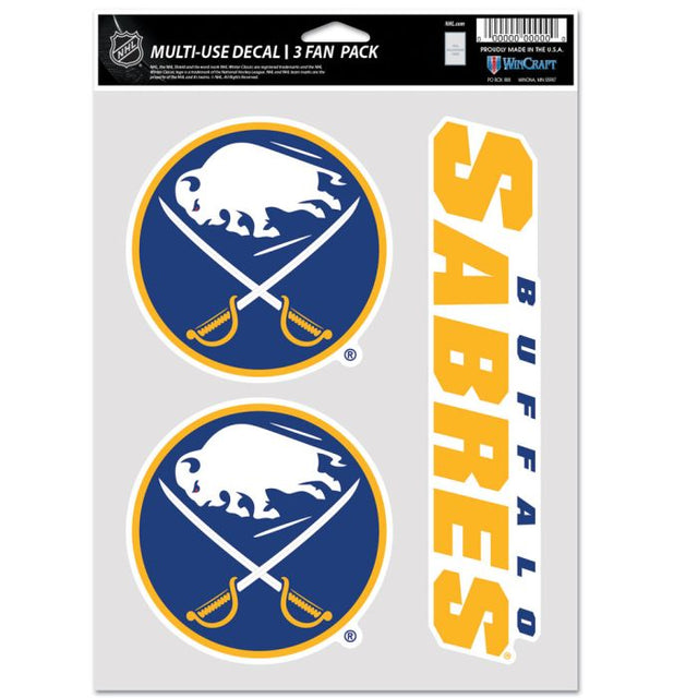 Paquete de 3 ventiladores multiusos Buffalo Sabres