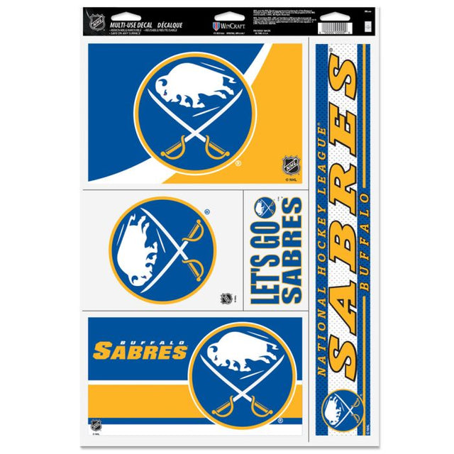 Calcomanía multiusos Buffalo Sabres de 11" x 17"