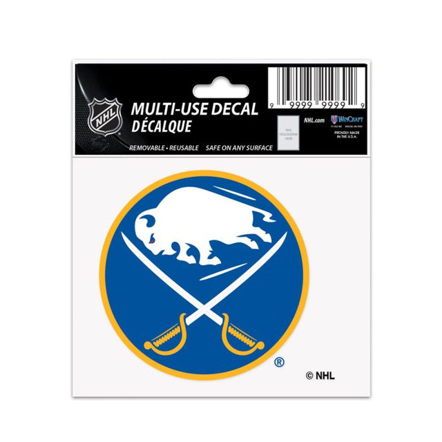 Calcomanía multiusos Buffalo Sabres de 3" x 4"