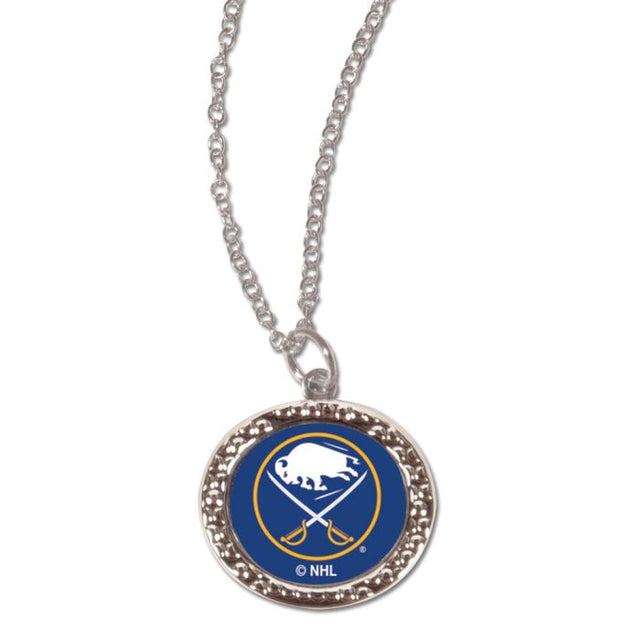 Buffalo Sabres Necklace w/Charm Jewelry Card