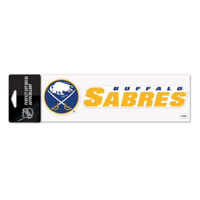 Calcomanías de Buffalo Sabres de corte perfecto de 3" x 10"