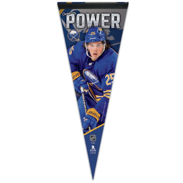 Banderín premium Buffalo Sabres de 12" x 30" Owen Power