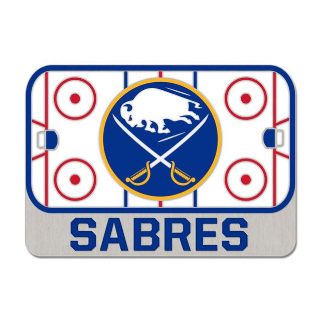 Tarjeta de joyería con pin esmaltado de colección RINK de Buffalo Sabres