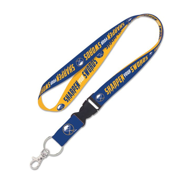 Buffalo Sabres SLOGAN Lanyard w/detachable buckle 1"