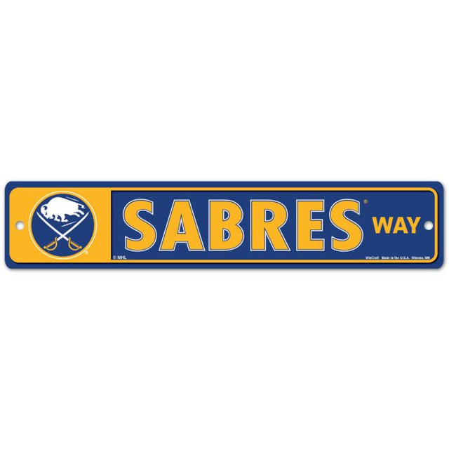 Buffalo Sabres Street / Zone Sign 3.75" x 19"