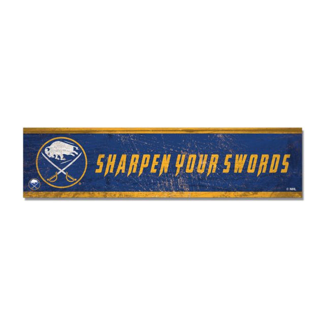 Buffalo Sabres Wooden Magnet 1.5" X 6"