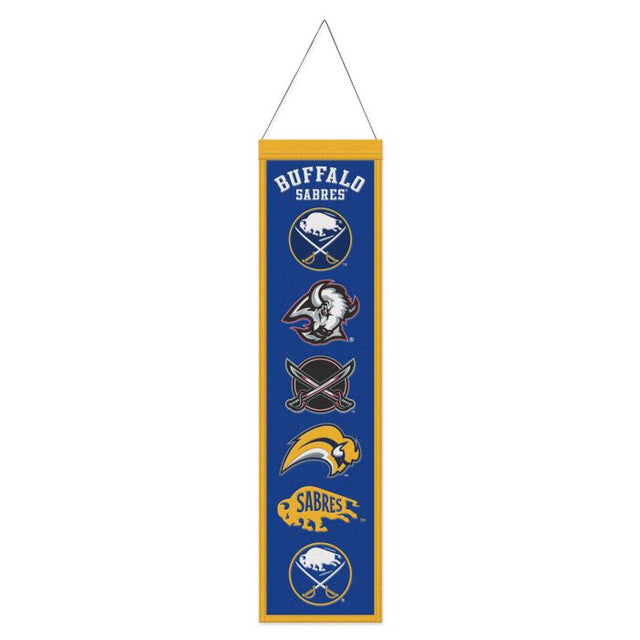 Estandarte de lana de Buffalo Sabres de 20 x 81 cm