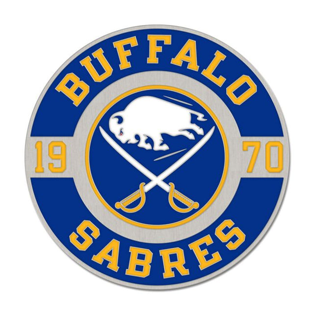 Buffalo Sabres round est Collector Enamel Pin Jewelry Card