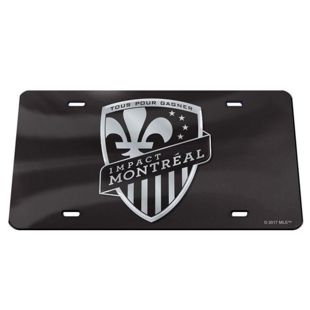 Placa de matrícula especial acrílica CF Montreal BLACK