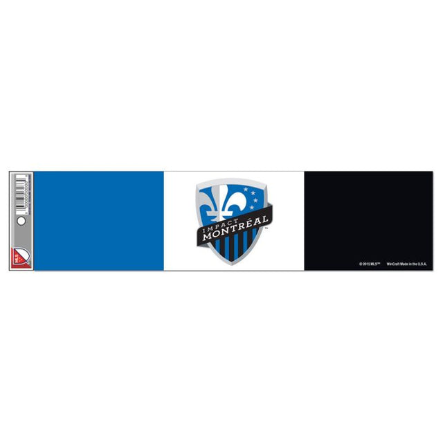 Tira de parachoques CF Montreal de 3" x 12"