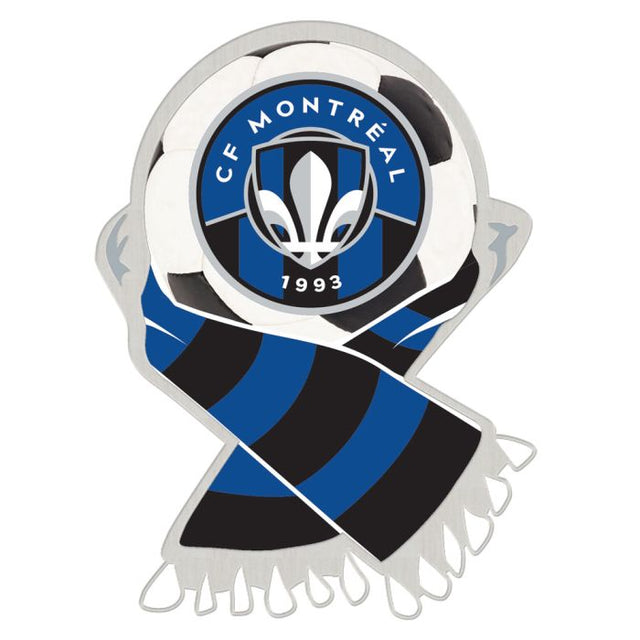 Tarjeta de joyería con pin de colección de CF Montreal