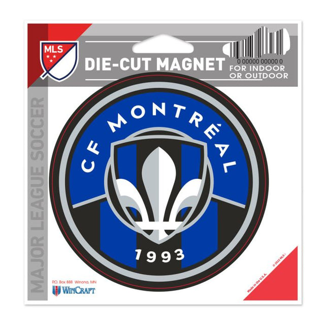 Imán troquelado CF Montreal de 4,5" x 6"