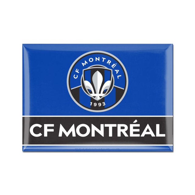 Imán metálico CF Montreal de 2,5" x 3,5"