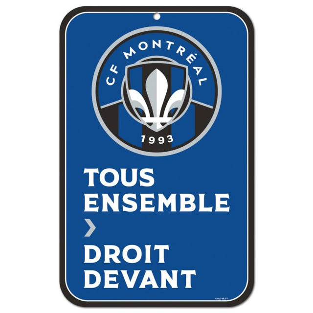 CF Montreal Plastic Sign 11" x 17"