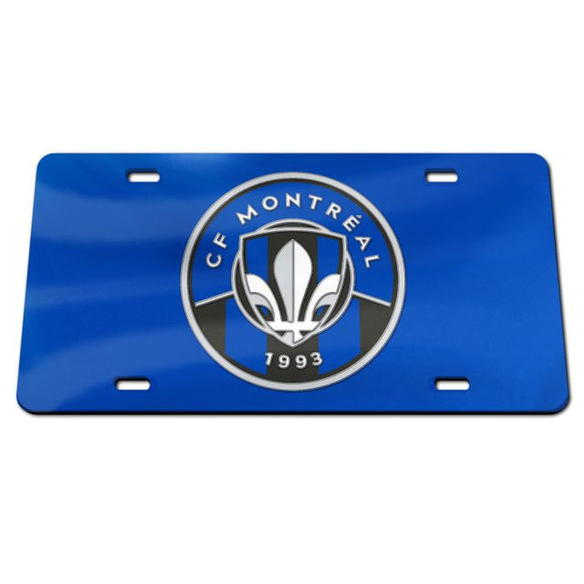 Placa de matrícula acrílica especial CF Montreal