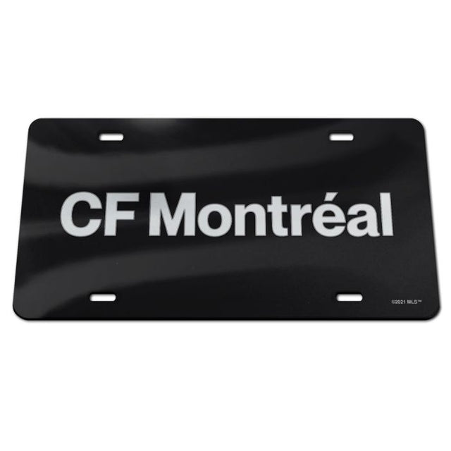 Placas de matrícula clásicas de acrílico con la marca denominativa CF Montreal