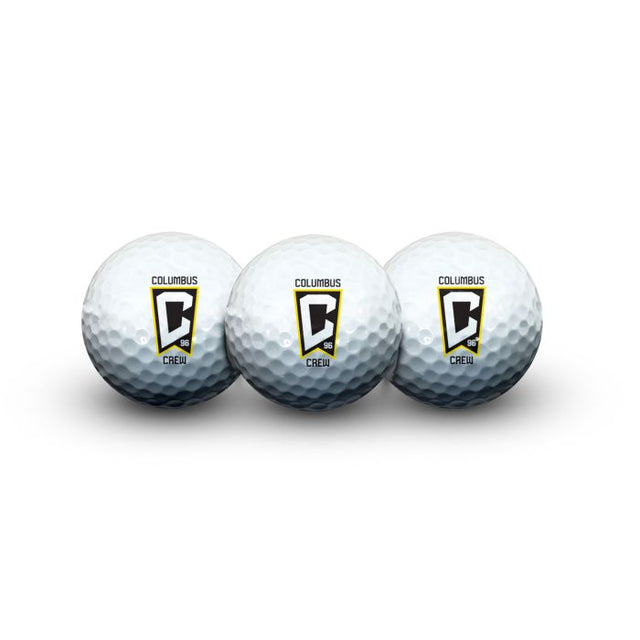 COLUMBUS CREW 3 Pelotas de golf en estuche tipo concha