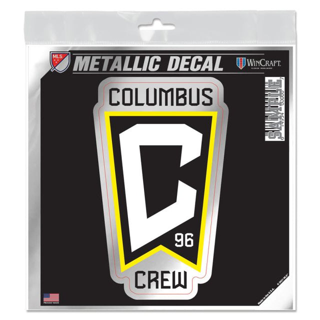 Calcomanía metálica COLUMBUS CREW de 6" x 6"