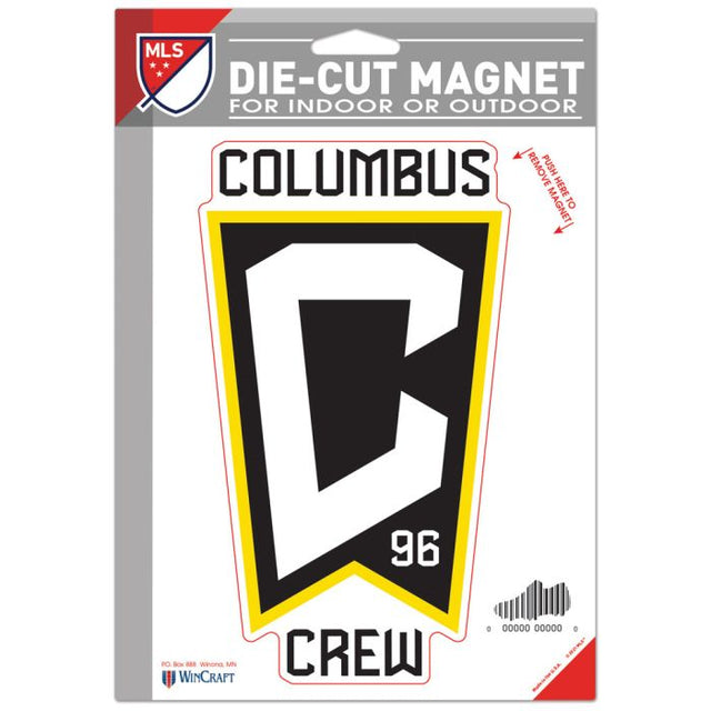 Imán con el logotipo troquelado de COLUMBUS CREW de 6,25" x 9"