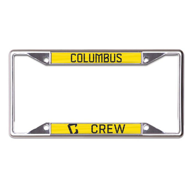 Marco con licencia COLUMBUS CREW MEGA, de acero inoxidable y estampado