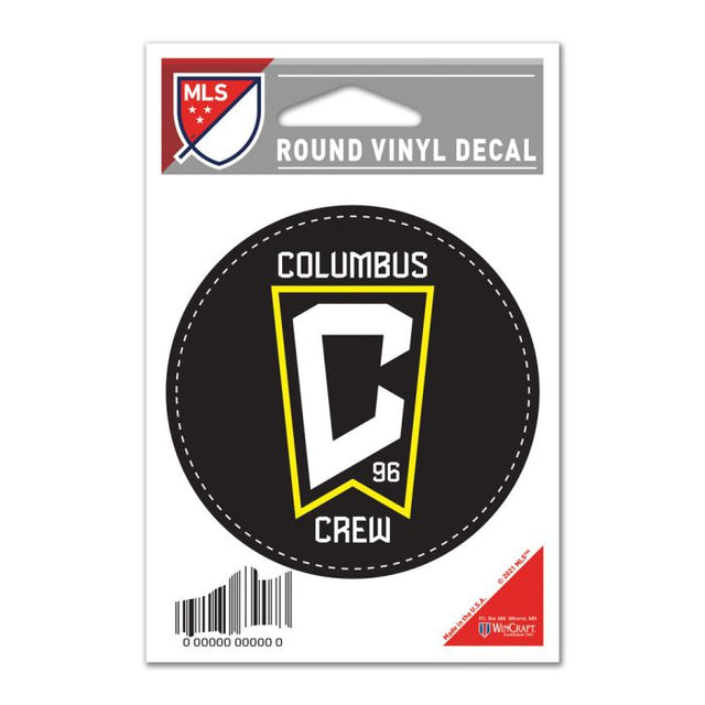 Calcomanía de vinilo redonda COLUMBUS CREW de 3" x 3"