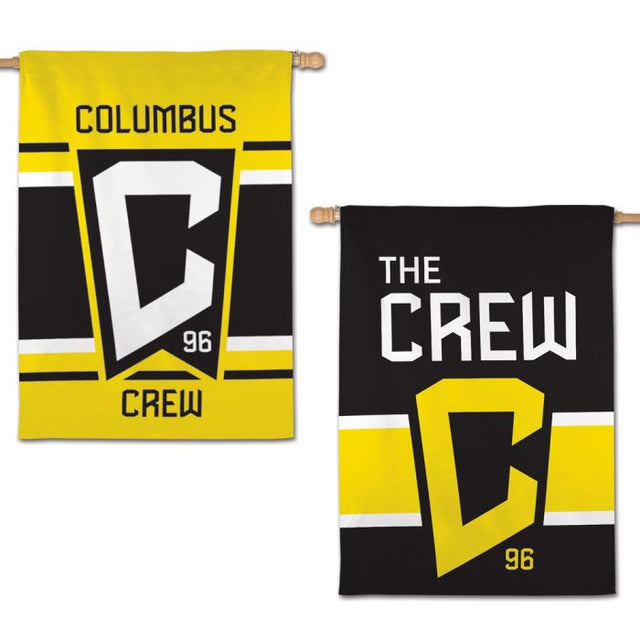 Bandera vertical de COLUMBUS CREW de 2 lados, 28" x 40"